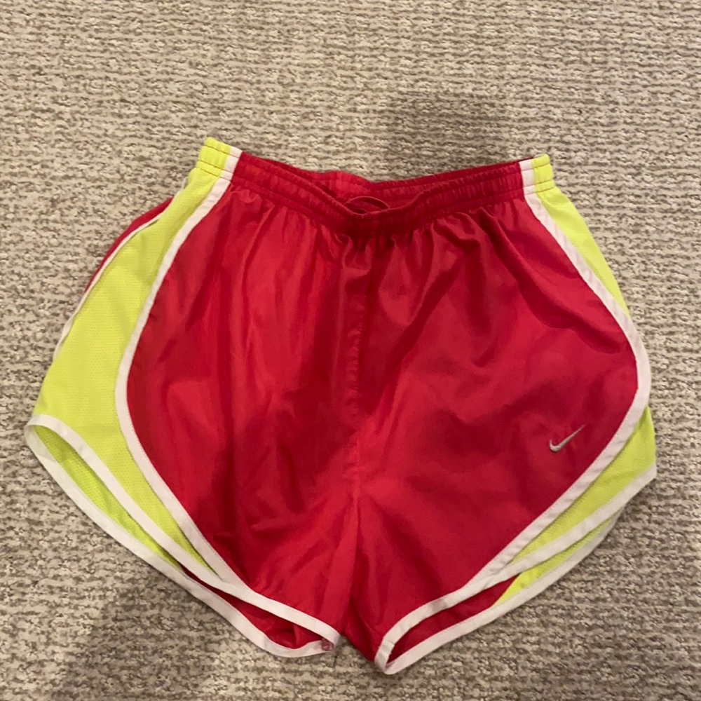 Pink and Yellow Nike Shorts